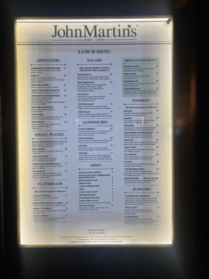 Menu photo 5 John Martin's Miami, FL