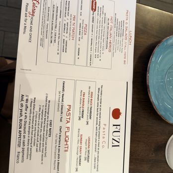 Fuzi Pasta Co - Menu - Italian Near Me - Fresh Meadows, New York