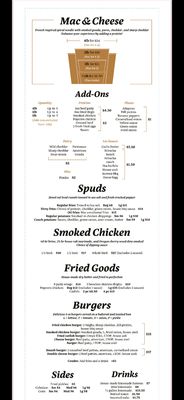 Menu photo 1 The Mac Tigard, OR Menu photo 1 The Mac Tigard, OR