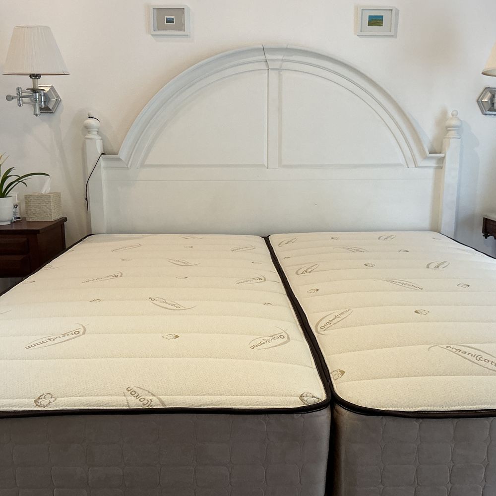 Mattress Pros - Organic cotton, firm, not pillow top.  Added our own toppers.  Twin XLs in place of king.  Yay. - Mattresses Near Me - Culver City, California