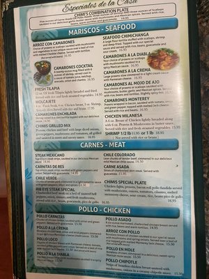 Menu photo 4 Chimi's Mexican Restaurant Morton, WA Menu photo 4 Chimi's Mexican Restaurant Morton, WA
