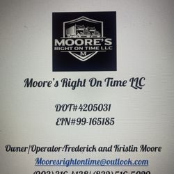Moores Right On Time