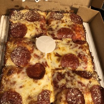 Jet's Pizza - Build Your Own Small Pizza Pepperoni with Romano crust - Pizza Near Me - Indianapolis, Indiana