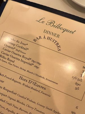 Menu photo 1 Le Bilboquet Palm Beach, FL Menu photo 1 Le Bilboquet Palm Beach, FL