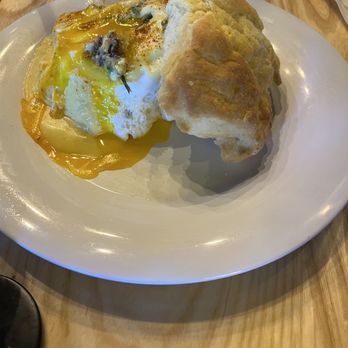 Vicious Biscuit - This was eggs with hollandaise sauce and a fried green tomato . - Breakfast & Brunch Near Me - Charlotte, North Carolina Vicious Biscuit - This was eggs with hollandaise sauce and a fried green tomato . - Breakfast & Brunch Near Me - Charlotte, North Carolina