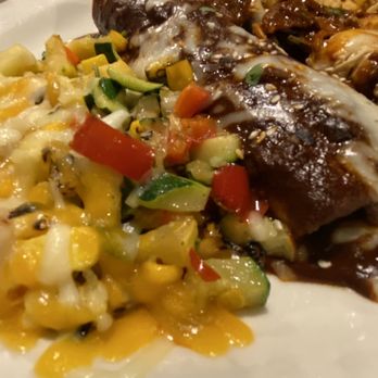 La Ristra - Mole enchiladas with a side of grilled veggies - Mexican Near Me - Gilbert, Arizona La Ristra - Mole enchiladas with a side of grilled veggies - Mexican Near Me - Gilbert, Arizona