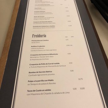 Catalina - Menu - Spanish Near Me - Seville, SE