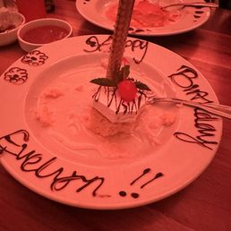Birthday dessert