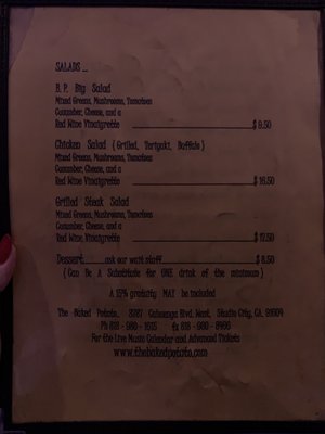 Menu photo 8 The Baked Potato Studio City, CA