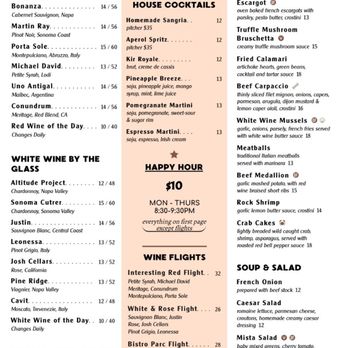 Bistro Central Parc - Menu - French Near Me - San Francisco, California