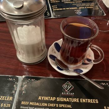 Ayintap Mediterranean Grill - Turkish black tea - Turkish Near Me - Houston, Texas