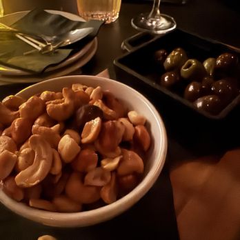Rouge Cocktail Lounge - Roasted nuts and olives - Cocktail Bars Near Me - Bellevue, Washington