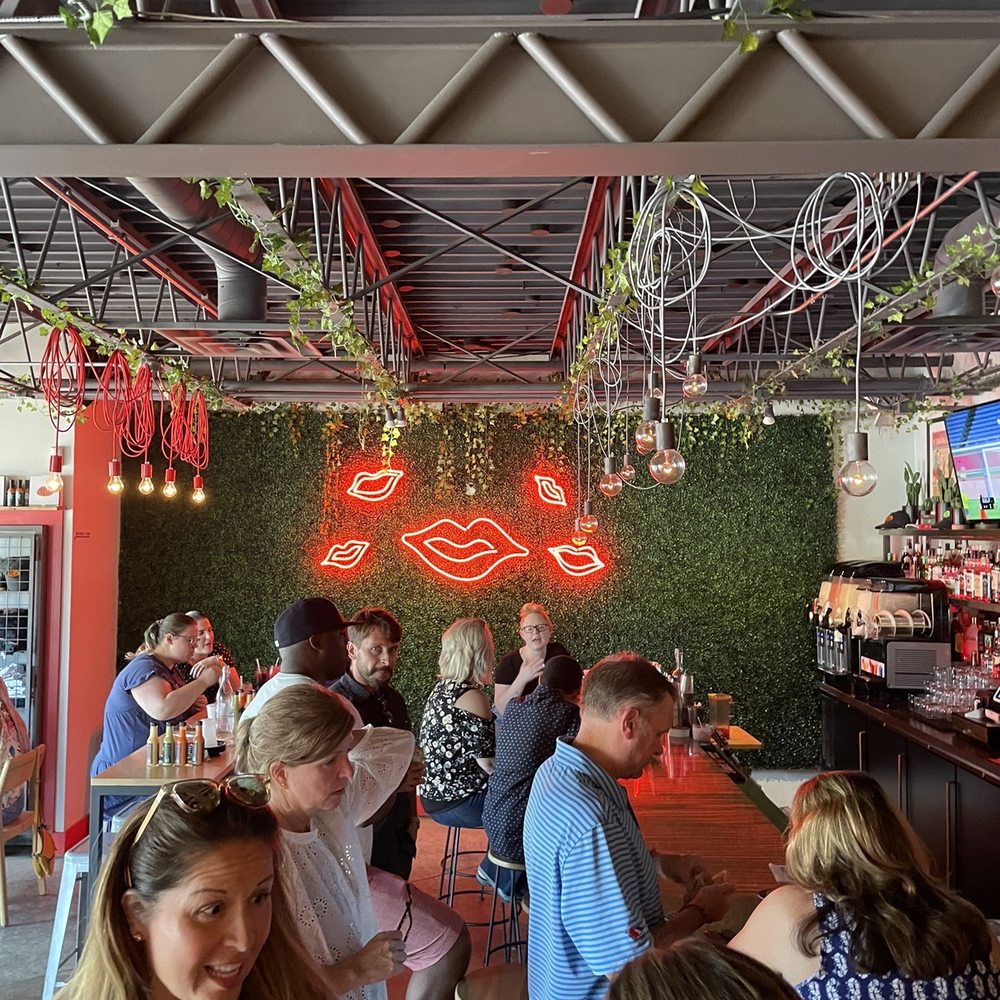 XO Taco - Bar/Seating Area with awesome wall decal - Tacos Near Me - Syracuse, New York XO Taco - Bar/Seating Area with awesome wall decal - Tacos Near Me - Syracuse, New York