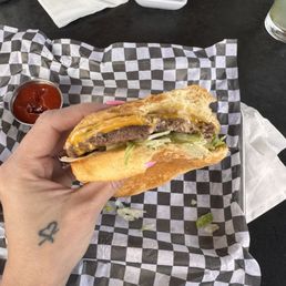"Smashburger" but not really.