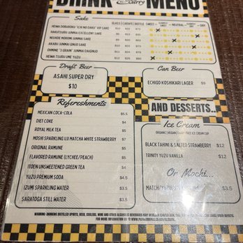 Chubby Curry - Drink menu - Japanese Curry Near Me - Beverly Hills, California