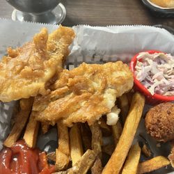 Fish and chips special it was amazing. The haddock was cooked perfectly. Everything was a very good.