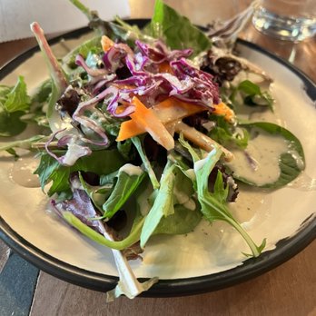 Nine Mile - Salad with tahini dressing - Caribbean Near Me - Asheville, North Carolina Nine Mile - Salad with tahini dressing - Caribbean Near Me - Asheville, North Carolina