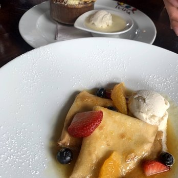 Maison Pucha Bistro - crepes w orange sauce and souffle, both SOOO good - French Near Me - Houston, Texas