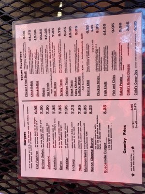 Menu photo 8 City Limits Sherman, TX