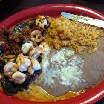 Los Portales - Parna Especial... Ribeye steak, shrimp and chorizo - Mexican Near Me - Jackson, Tennessee