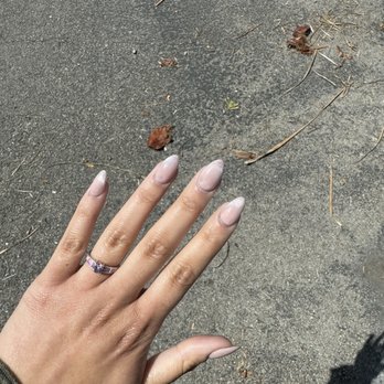 Lavish Nails & Lashes - Gel X Light Pink French Tip Cat Eye - Nail Salons Near Me - Carpinteria, California Lavish Nails & Lashes - Gel X Light Pink French Tip Cat Eye - Nail Salons Near Me - Carpinteria, California