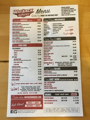 Menu photo 4 Wayback Burgers East Meadow, NY Menu photo 4 Wayback Burgers East Meadow, NY