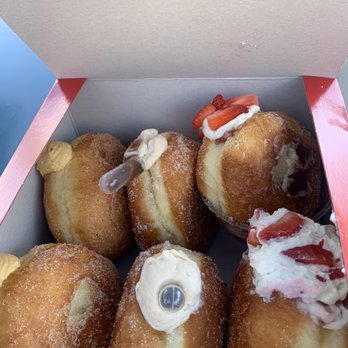 Cafe Chica - Delicious donuts! Pumpkin cheesecake, chai tea, strawberry cream bombolonis! Sooo good! - Desserts Near Me - Albuquerque, New Mexico