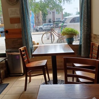 Loving Heart - Window view looking outside. - Vegan Near Me - Chicago, Illinois Loving Heart - Window view looking outside. - Vegan Near Me - Chicago, Illinois