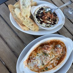Papa's Rooftop - Goat dip and meatballs