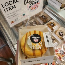 The Wright Slice of Cheesecake - Our Dolce De Leche Cheesecake! You can grab this one at Shoprite of Manchester, Vernon and East Hartford 2/25