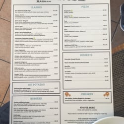 The Lighthouse - Menu page 2. Classic pub fare, pizzas, burgers.