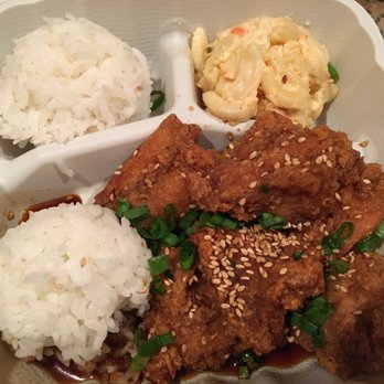 Poke Braddahs - Braddah's Fried Chicken (Braddah's Sweet & Savory Sauce, Rice, Mac Salad, $11)- 5/5 stars. Delicious- A MUST ORDER! - Food Trucks Near Me - San Jose, California Poke Braddahs - Braddah's Fried Chicken (Braddah's Sweet & Savory Sauce, Rice, Mac Salad, $11)- 5/5 stars. Delicious- A MUST ORDER! - Food Trucks Near Me - San Jose, California