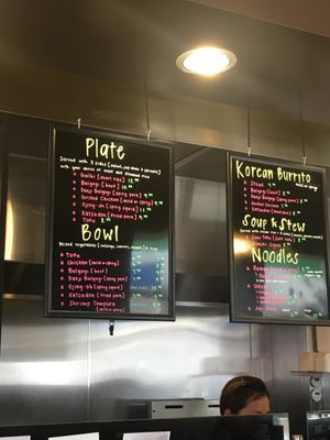bop and gogi menu