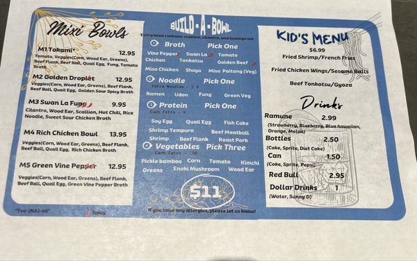 Menu photo 1 Mixi Noodles Dayton, OH Menu photo 1 Mixi Noodles Dayton, OH
