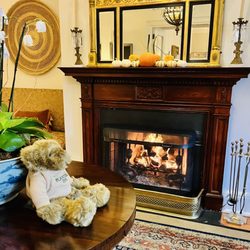 Peninsula Grill - Reception Area at Planter's Inn complete with Infamous Planter's Inn Teddy Bear which are found in all the guest rooms.