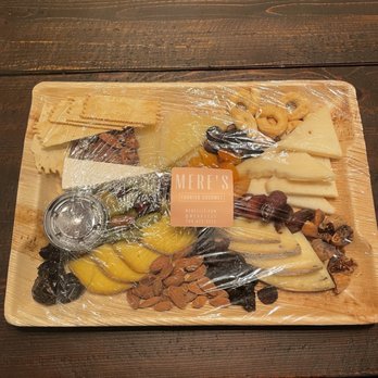 MERE'S CHEESE AND WINE - This is the cheese portion of our order from Mere's. The yellow cheese had to be thrown away. This was supposed to be enough for 25 people. - Wine Bars Near Me - Charlotte, North Carolina MERE'S CHEESE AND WINE - This is the cheese portion of our order from Mere's. The yellow cheese had to be thrown away. This was supposed to be enough for 25 people. - Wine Bars Near Me - Charlotte, North Carolina