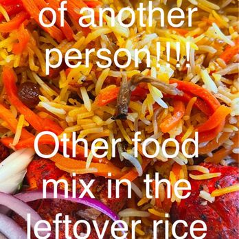 Kabobistan - This felt like eating vomit! They served us left overs and admitted they did so because fresh rice wasn't done! - Desserts Near Me - Woodbridge, Virginia Kabobistan - This felt like eating vomit! They served us left overs and admitted they did so because fresh rice wasn't done! - Desserts Near Me - Woodbridge, Virginia