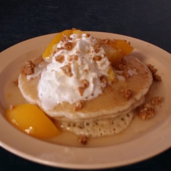 Royal Star Diner - Peach a la mode pancakes.   WINNER!  Prepared by Mark. - Diners Near Me - Sebring, Ohio
