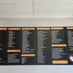 Menu as of June 2021