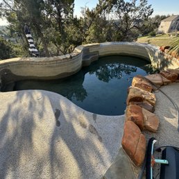 What a mess, especially our beautiful pebble tech that Cody pools built and then completely destroyed.