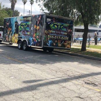 Extreme Game Trailer - The game in front of the house - Game Truck Rental Near Me - Perris, California
