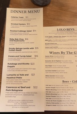 Menu photo 1 Cafe Lolo Seattle, WA