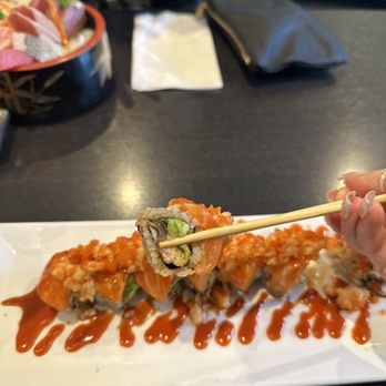 Wasabi Bistro - inside of Pink Boy Roll - Japanese Near Me - Livermore, California