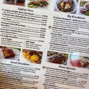 Kihei Caffe Lahaina - Menu - Breakfast & Brunch Near Me - Lahaina, Hawaii