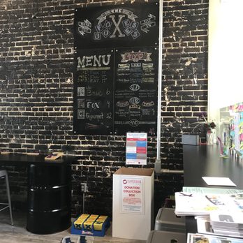 The Foxes Boxes - Love the brick-exposed wall! Plus the adorable chalkboard menu :) - New American Near Me - Wilmington, North Carolina The Foxes Boxes - Love the brick-exposed wall! Plus the adorable chalkboard menu :) - New American Near Me - Wilmington, North Carolina