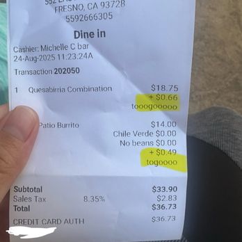 El Patio Restaurant - Extra charge for to go orders? - Mexican Near Me - Fresno, California El Patio Restaurant - Extra charge for to go orders? - Mexican Near Me - Fresno, California