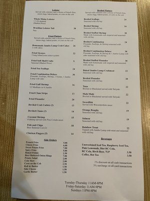Menu photo 2 Cap' N Cats Voorhees Township, NJ