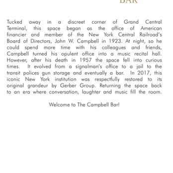 The Campbell - Cocktail Bars Near Me - New York, New York The Campbell - Cocktail Bars Near Me - New York, New York