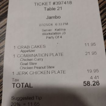 Jambo Cafe - Caribbean Near Me - Santa Fe, New Mexico