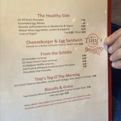 Menu photo 2 Tiny's Restaurant Ayer, MA